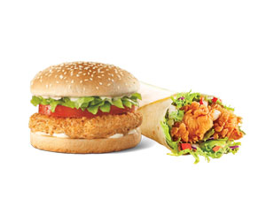 Burgers and Wraps 